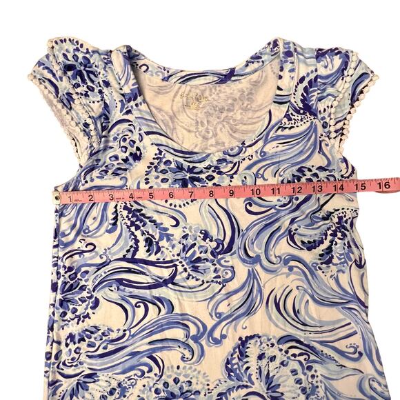 Lilly Pulitzer Bridgitte Cotton Shift Dress Resort White Don't Be Jelly XXS - Picture 16 of 16